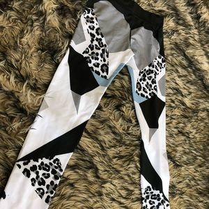 Leopard Print with Shapes Leggings